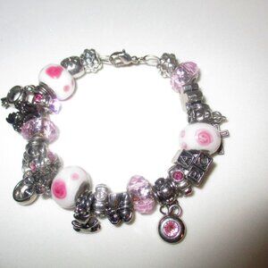 Pandora Style Bracelet with Gift Box